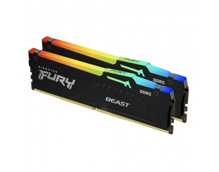 Kingston DRAM 64GB 6000MT/s DDR5 CL36 DIMM (Kit of 2) FURY Beast RGB EXPO EAN: 740617331882