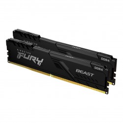 KINGSTON DRAM 32GB 3600MHz DDR4 CL18 DIMM (Kit of 2) FURY Beast Black EAN: 740617319743 - Компютърни Компоненти