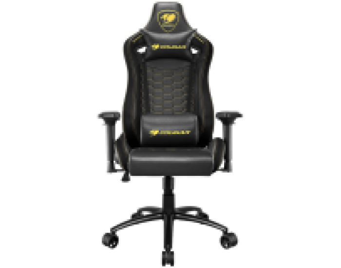 COUGAR OUTRIDER S ROYAL, Gaming Chair, Body-embracing High Back Design, Premium PVC Leather, Head and Lumbar Pillow, 180º Reclining, Full Steel Frame, 4D Adjustable Armrest, Class 4 Gas Lift Cylinder