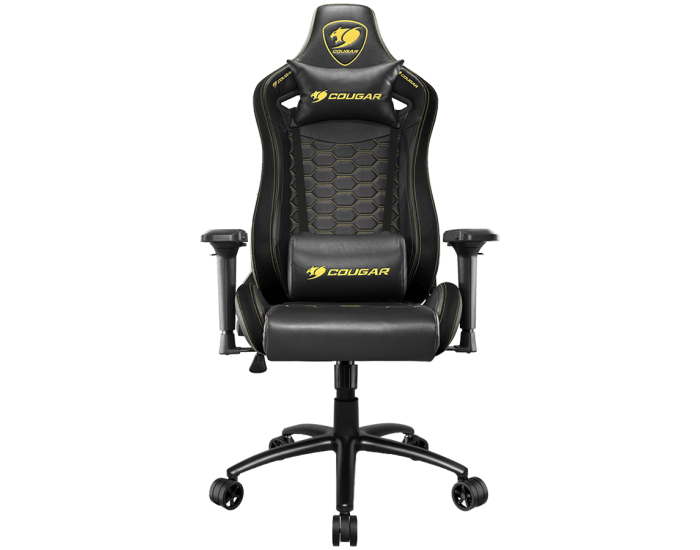 COUGAR OUTRIDER S ROYAL, Gaming Chair, Body-embracing High Back Design, Premium PVC Leather, Head and Lumbar Pillow, 180º Reclining, Full Steel Frame, 4D Adjustable Armrest, Class 4 Gas Lift Cylinder