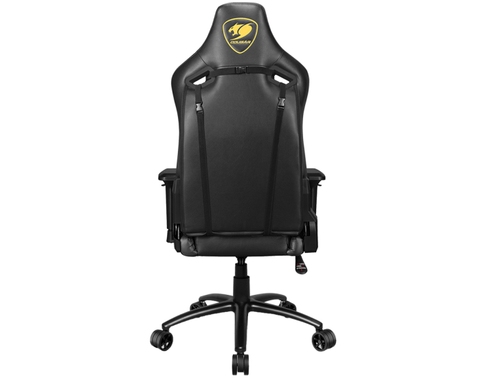 COUGAR OUTRIDER S ROYAL, Gaming Chair, Body-embracing High Back Design, Premium PVC Leather, Head and Lumbar Pillow, 180º Reclining, Full Steel Frame, 4D Adjustable Armrest, Class 4 Gas Lift Cylinder