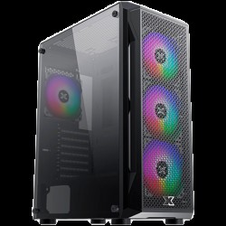 Gaming X  EN46621, ATX/M-ATX/Mini ITX, USB3.0x1+USB2.0x2, Metal FP & Left TG, 4PCS X24F Fixed RGB Fan - Офис