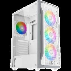 Gaming X Arctic EN46737, White Chassis, ATX/M-ATX/Mini ITX, U3x1+U2x2, Metal FP & Left TG, 4PCS X24A Arctic Fan & LED Switch ARGB Fan PCB - Xigmatek