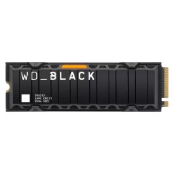 SSD WD Black SN850X HeatSink 1TB M.2 2280 PCIe Gen4 x4 NVMe, Read/Write: 7300/6300 MBps, IOPS 800K/1100K, TBW: 600 - Хард дискове, Карти памет, CD и DVD дискове