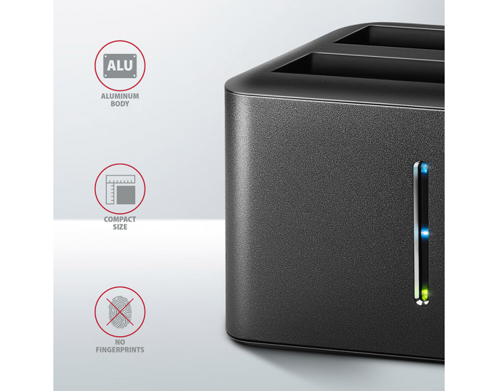 AXAGON ADSA-D25 USB 3.2 Gen 1 - 2x SATA 6G 2.5" SSD/HDD CLONE DUAL MINI dock