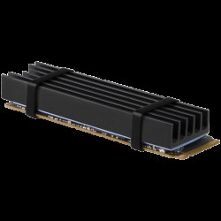 AXAGON CLR-M2L10 passive - M.2 SSD, 80mm SSD, ALU body, silicone thermal pads, height 10mm - Офис