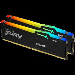 KINGSTON DRAM 32GB 5600MT/s DDR5 CL36 DIMM (Kit of 2) FURY Beast RGB EAN: 740617330779 - Компютърни Компоненти