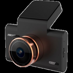 Hikvision FHD Dashcam C6 Pro, OS 05A20, 30 fps@1600P, H265, FOV 106°, 3" IPS screen, GPS, ADAS supported, micro SD up to 256 GB, built-in MIC and speaker, Wi-Fi, G-sensor, mini USB, 3.8m cable. - HIKVISION