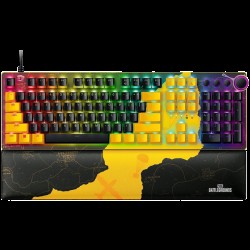 Razer Huntsman V2 - PUBG Optical Gaming Keyboard (Linear Red Switch), US Layout, Doubleshot PBT Keycaps, Sound Dampening Foam, Razer Chroma RGB, Up to 8000Hz polling rate, Aluminum matte top plate - Клавиатури, Мишки и Падове