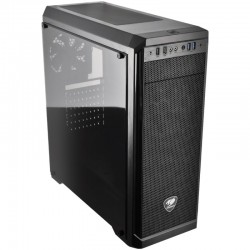 Chassis COUGAR MX330-G Mid-Tower, Mini-ITX/Micro-ATX/ATX, Max. Graphics Card Length-350mm/12.8 (Inch), Max. CPU Cooler Height-155mm/6.1 (Inch), CM, Tempered Glass, USB3.0x2/USB2.0 x2/Micx1/Audio x1, Water cooling support - Офис