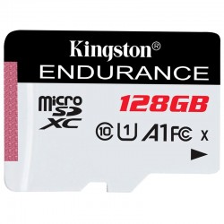 KINGSTON 128GB microSDXC Endurance 95R/45W C10 A1 UHS-I Card Only - USB Хъбове, Четци и Флашки