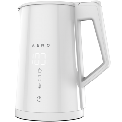 AENO Electric Kettle EK8S Smart: 1850-2200W, 1.7L, Strix, Double-walls, Temperature Control, Keep warm Function, Control via Wi-Fi, LED-display, Non-heating body, Auto Power Off, Dry tank Protection - Aeno