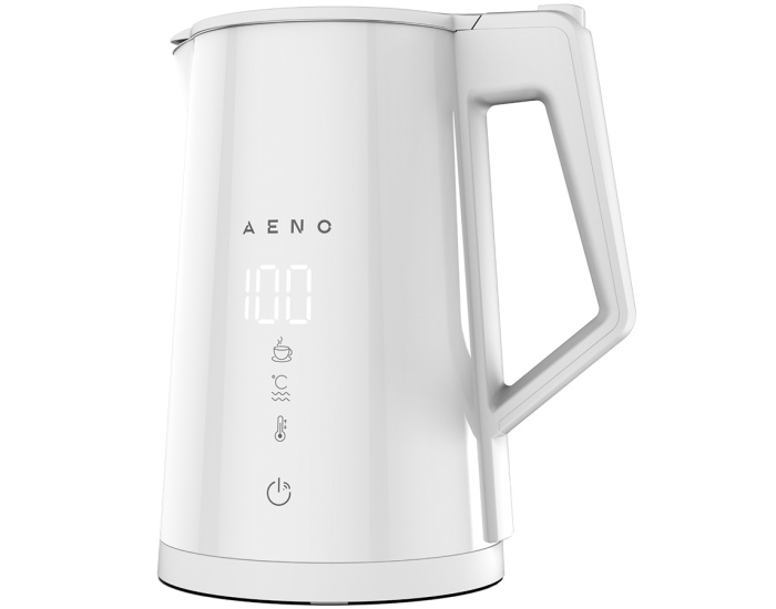 AENO Electric Kettle EK8S Smart: 1850-2200W, 1.7L, Strix, Double-walls, Temperature Control, Keep warm Function, Control via Wi-Fi, LED-display, Non-heating body, Auto Power Off, Dry tank Protection