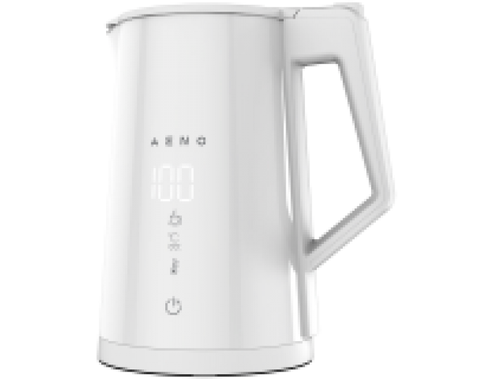 AENO Electric Kettle EK8S Smart: 1850-2200W, 1.7L, Strix, Double-walls, Temperature Control, Keep warm Function, Control via Wi-Fi, LED-display, Non-heating body, Auto Power Off, Dry tank Protection