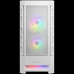 COUGAR Airface RGB White, Mid Tower, 2x 140 1x120 ARGB Fans, RGB Button,  4mm Tempered Glass, Mini ITX / Micro ATX / ATX / CEB/ E-ATX, USB 3.0 x 2, USB 2.0 x 1, 4 Pole Headset Audio Jack x1 - COUGAR GAMING