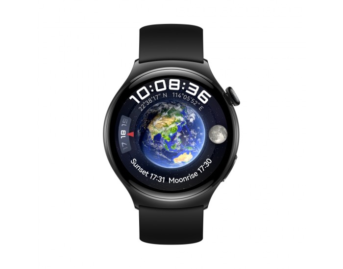 Часовник Huawei Watch 4 Archi-L19F, Amoled, 466x466, PPI 310, 2G, e-sim, Single - band GNSS, BT5.2 BR+BLE, 5ATM, 530mAh, Black