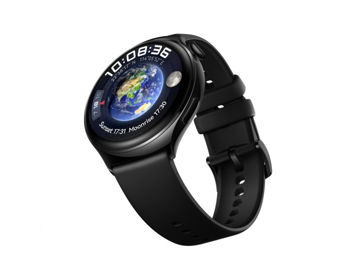 Часовник Huawei Watch 4 Archi-L19F, Amoled, 466x466, PPI 310, 2G, e-sim, Single - band GNSS, BT5.2 BR+BLE, 5ATM, 530mAh, Black