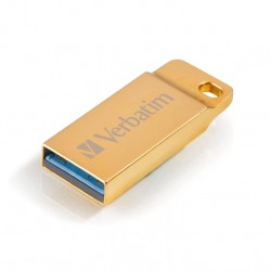 Памет Verbatim Metal Executive 32GB USB 3.0 Gold - USB Хъбове, Четци и Флашки