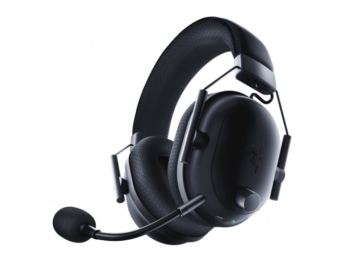 BlackShark V2 Pro (2023) - Black, Wireless Gaming Headset, Razer TriForce Titanium Driver 50 mm, Oval Ear Cushions, Detachable Super Wideband microphone, THX Spatial Audio, Type A Wireless (2.4 GHz), Bluetooth 5.2