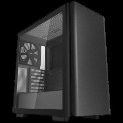 DeepCool CK500  Mid Tower Case, Mini-ITX / Micro-ATX / ATX / E-ATX, 2xUSB3.0, 1xAudio, 1xType-C, ABS+SPCC+Tempered Glass, Mesh Pane R-CK500-BKNNE2-G-1 - Офис