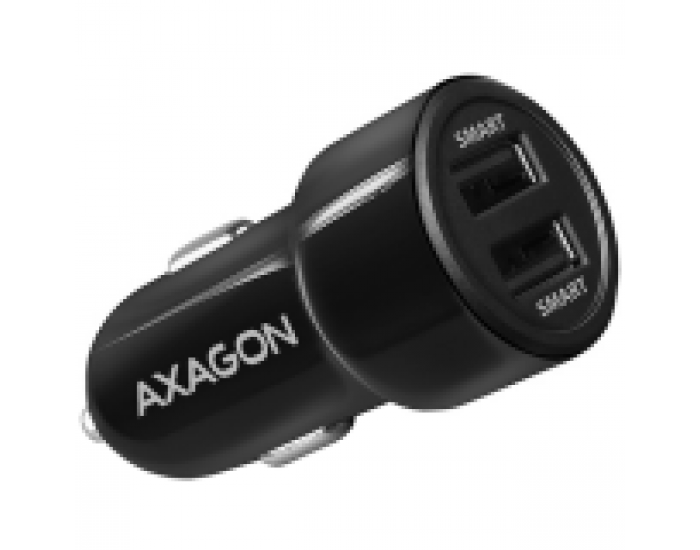 AXAGON PWC-5V5 car charger Smart 5V 2,4A + 2,4A, 24W, black