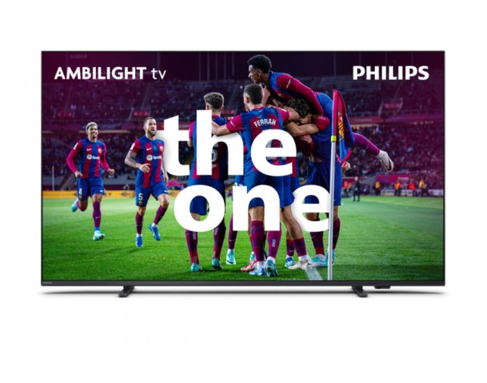 Телевизор Philips 50PUS8518/12, 50" THE ONE, UHD 4K LED, 3840x2160, DVB-T/T2/T2-HD/C/S/S2, Ambilight 3, HDR10+, HLG, Android TV 11, Dolby Vision/ Atmos, Quad Core P5 Perfect, 16GB, VRR, BT5.0, HDMI, 2xUSB, Cl+, 802.11ac, Lan, 20W R