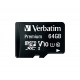 Памет Verbatim micro SDXC 64GB Class 10 (Incl. Adaptor)