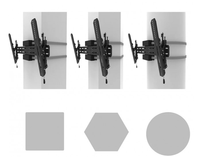 Стойка Neomounts Select Screen Pillar Mount (tilt, VESA 600x400)