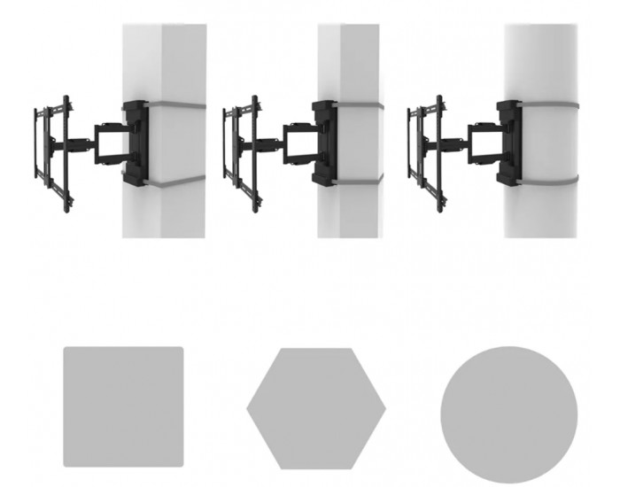 Стойка Neomounts Select Screen Pillar Mount (full motion, VESA 600x400)