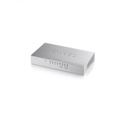 Комутатор ZyXEL GS-108B v3, 8-port 10/100/1000Mbps Gigabit Ethernet switch, desktop, metal housing - ZyXEL