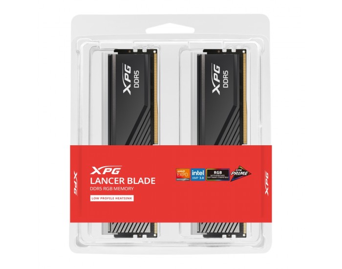 Памет Adata XPG LANCER Blade RGB 16GB (2x8GB) DDR5 6000MHz, 1.35V, Black