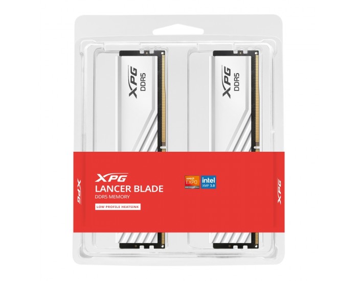 Памет Adata XPG LANCER Blade 16GB (2x8GB) DDR5 6000MHz, 1.35V, White