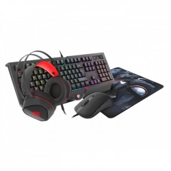 Комплект Genesis Gaming Combo Set 4In1 Cobalt 330 RGB Keyboard + Mouse + Headphones + Mousepad, US Layout - Клавиатури, Мишки и Падове