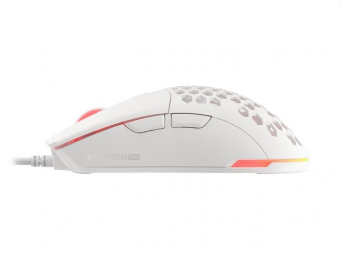 Мишка Genesis Gaming Mouse Krypton 8000DPI RGB Ultralight White PAW3333