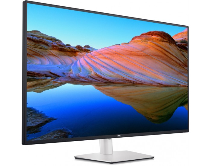 Монитор Dell U4323QE, 42.5" 4K UltraSharp AG, IPS, 5ms, 1000:1, 350 cd/m2, (3840x2160), 100% sRGB, 98% DCI-P3, HDMI, DP, USB-C Hub, USB 3.2, RJ-45, dual 8W speakers, ComfortView, Audio line-out, Height Adjustable, Pivot, Swivel, Tilt, Black