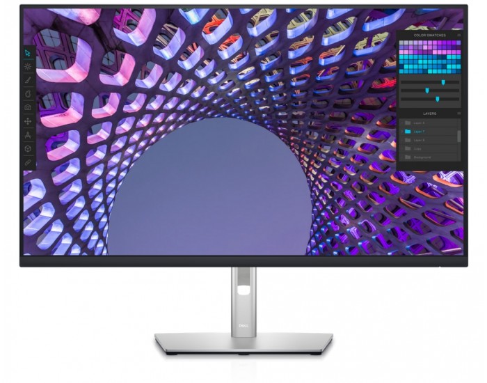 Монитор Dell P3223QE, 31.5" LED Anti-Glare, IPS Panel, 5ms, 1000:1, 350 cd/m2, 4K 3840x2160, 99% Srgb, HDMI, DP, USB Type-C, 4x USB 5 Gbps., RJ45, ComfortView Plus, 90W PD, Height Adjustable, Pivot, Swivel, Tilt, Black