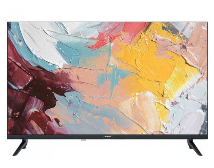 Телевизор Sharp Blaupunkt BA32H4382QEB, 32" Android TV, LED HD READY TV 1366x768 Frameless, 1 000 000:1, DVB-T/T2/C/S/S2, Speaker 2x8W, Chromecast Built-in, Dolby Digital, 3xHDMI, CI+, USB, Lan, Wi-Fi, Video/Audio input (3 x RCA), 2 pole Stand