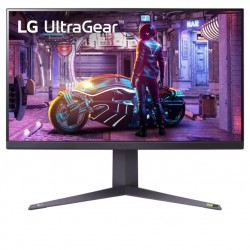 Монитор LG 32GQ850-B, 31.5" UltraGear Nano IPS with ATW, AG, 1ms GtG, 1000:1, 450cd/m2, QHD (2560x1440), 240Hz, Reader Mode, FreeSync, G-SYNC, VRR, HDR 600, DCI-P3 98%, USB, HDMI, DisplayPort, Height Adjustable, Pivot, Tilt, Headphone out, Black - Монитори