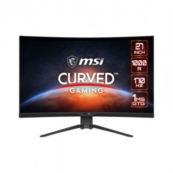 Монитор MSI MAG 275CQRF-QD, 170Hz, 27", 1ms, 2560x1440 WQHD, QUANTUM DOT, 1000R Curve, Rapid VA, 300 nits, 4000 : 1, Adaptive sync, 2x HDMI, 1x DisplayPort, 1x USB Type-C (DP alt. w/ PD Charging 15W), HEIGHT ADJUSTMENT 130mm, VESA 100, 9S6-3CD24T-001 - Монитори