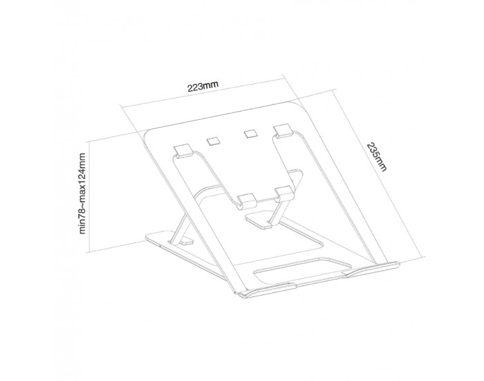 Стойка Neomounts by NewStar Notebook Desk Stand (ergonomic)