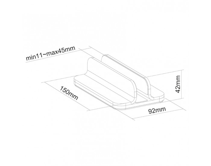 Стойка Neomounts by NewStar Notebook Desk Stand (vertical)