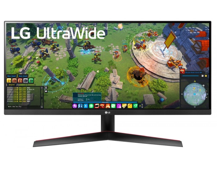 Монитор LG 29WP60G-B, 29" UltraWide Full HD, IPS Panel, 1ms MBR, 1000:1, 250 cd/m?, 21:9, 2560 x 1080, HDR 10, sRGB 99%, FreeSync, Reader Mode, 75Hz, USB Type-C, HDMI, DP, Tilt, Headphone Out, Black