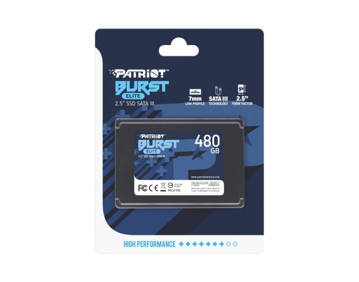 Твърд диск Patriot Burst Elite 480GB SATA3 2.5