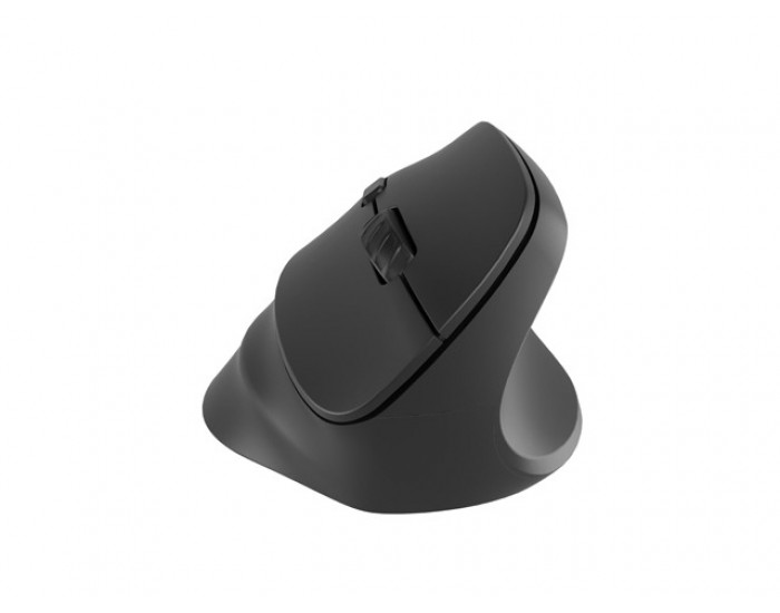 Мишка Natec Vertical Mouse Crake 2 BLUETOOTH 5.2 + 2.4GHZ BLACK 2400dpi, Right handed, black