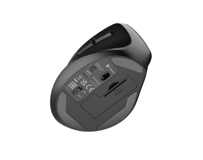 Мишка Natec Vertical Mouse Crake 2 BLUETOOTH 5.2 + 2.4GHZ BLACK 2400dpi, Left handed, black