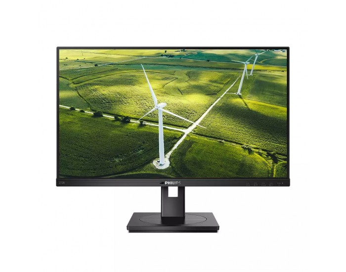 Монитор Philips 272B1G, 27" IPS WLED, 1920x1080@75Hz, 4ms GtG, 250 cd/m2, 1000:1, 50M:1 DCR, Adaptive Sync, FlickerFree, Low Blue Mode, 2Wx2, Tilt, Height Adjust, Pivot, Swivel, D-SUB, DVI, HDMI, DP, USB hub