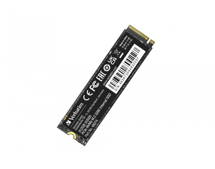 Твърд диск Verbatim Vi3000 Internal PCIe NVMe M.2 SSD 512GB