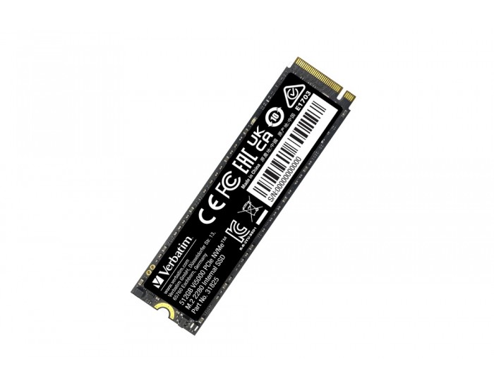 Твърд диск Verbatim Vi5000 Internal PCIe NVMe M.2 SSD 512GB