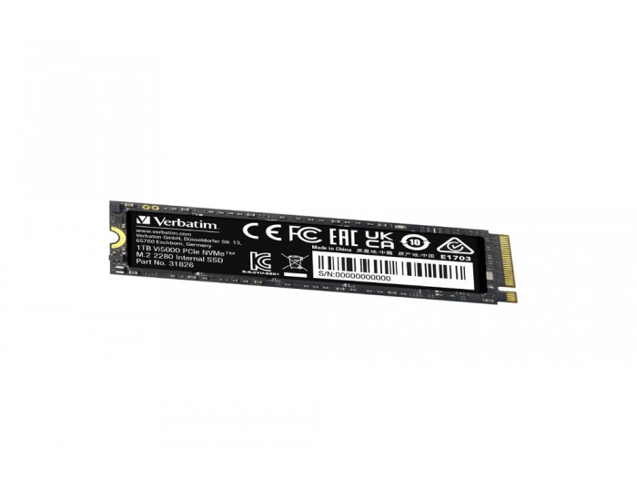 Твърд диск Verbatim Vi5000 Internal PCIe NVMe M.2 SSD 1TB