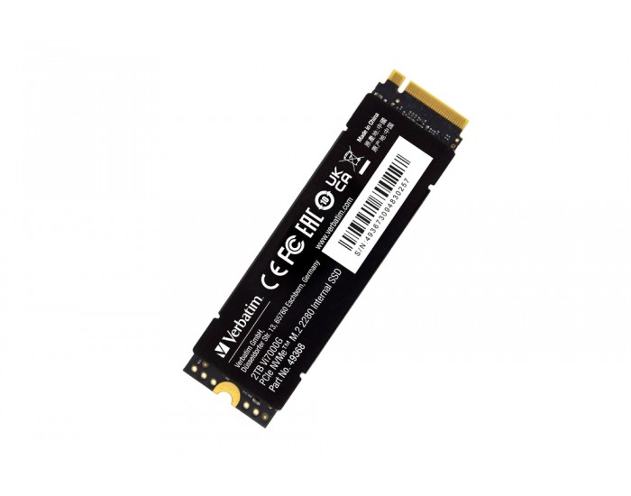 Твърд диск Verbatim Vi7000G Internal PCIe NVMe M.2 SSD 2TB